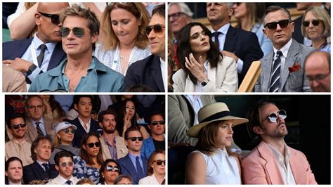 Fans react as Brad Pitt, Daniel Craig, Emma Watson spotted at Wimbledon ...