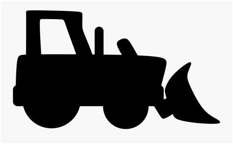 Bulldozer Silhouette Simple , Free Transparent Clipart - ClipartKey