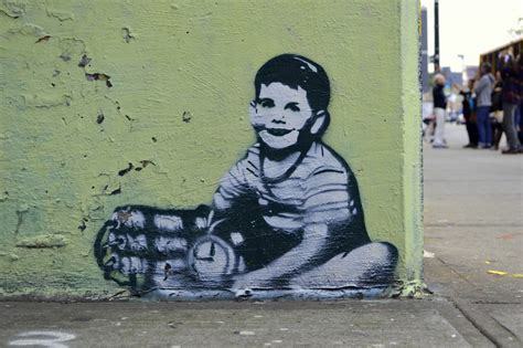 This obscure piece may be a work of Banksy, the world's most famous ...