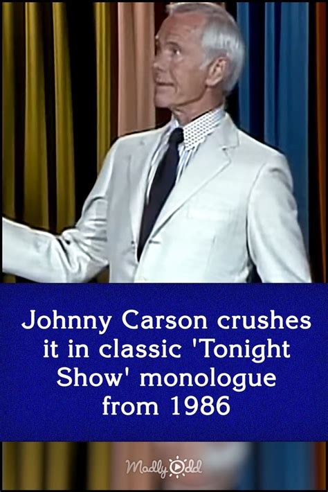 Johnny Carson crushes it in classic ‘Tonight Show’ monologue from 1986 ...