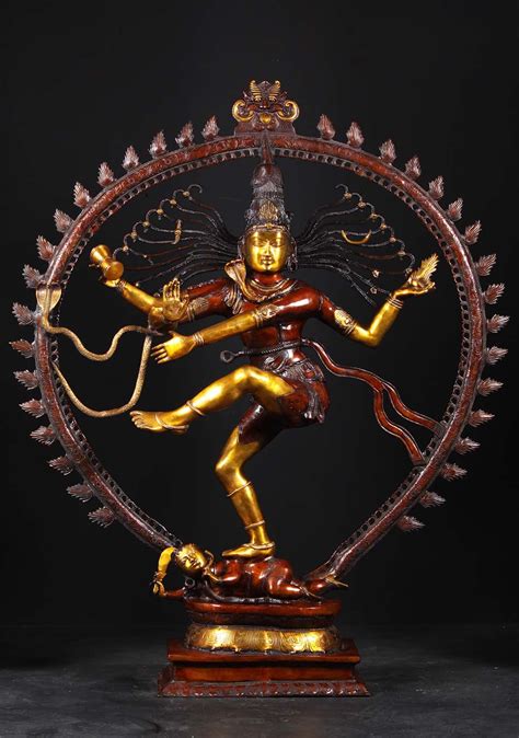 Large Brass Nataraja Statue Brass 73" (#61bs67a): Hindu Gods & Buddha ...