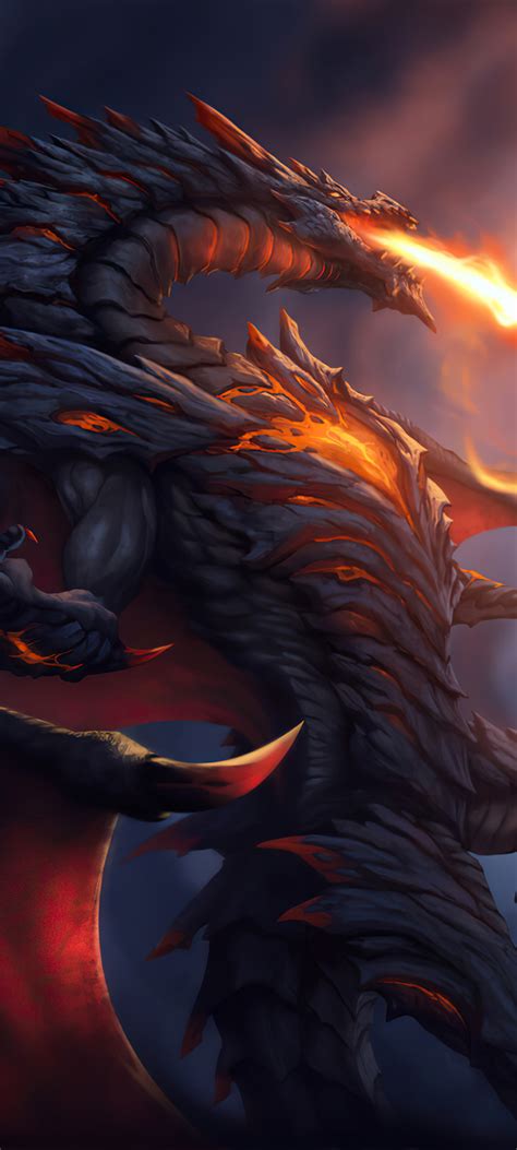 1080x2400 Resolution Angry Dragon 4K Art 1080x2400 Resolution Wallpaper - Wallpapers Den