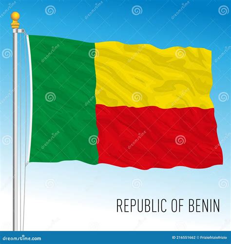 Benin Official National Flag, African Country Stock Vector ...