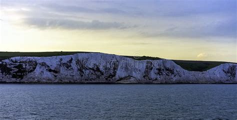 White Cliffs of Dover during Sunset - Dover, UK Stock Image - Image of ...