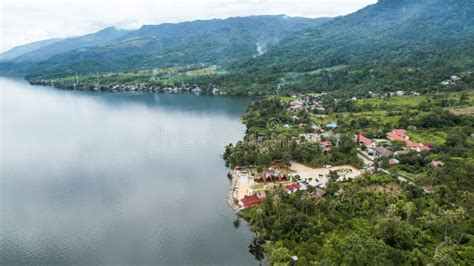 Aerial View of Danau Singkarak. Singkarak Lake is One of the Beautiful Lake Located in West ...