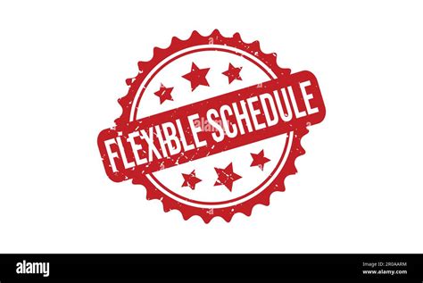 Flexible Schedule Rubber Stamp. Flexible Schedule Grunge Stamp Seal ...