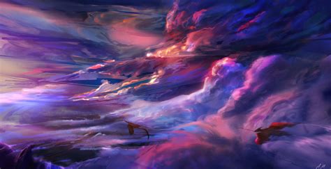 Download Cloud Fantasy Dragon HD Wallpaper by Antonio Marianne