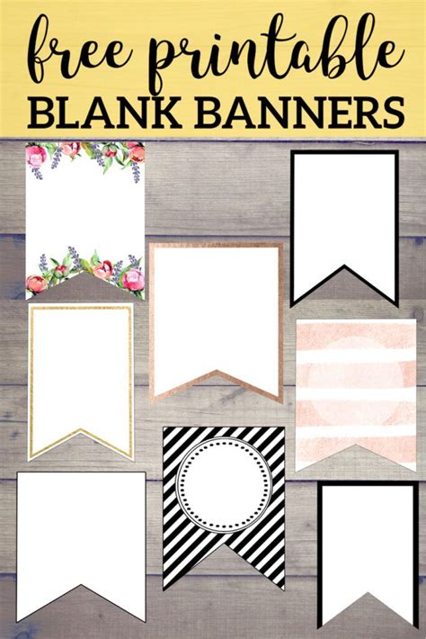 Free Printable Pennant Banner Template