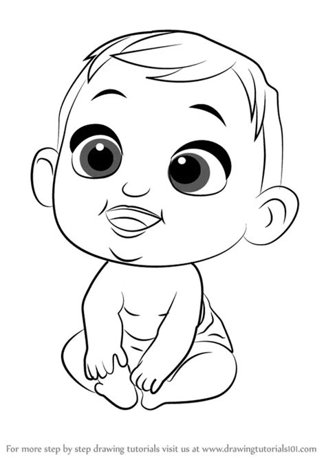 Learn How to Draw The Baby from Storks (Storks) Step by Step : Drawing Tutorials