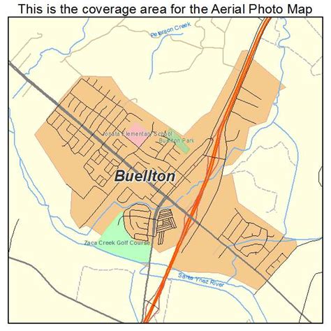 Aerial Photography Map of Buellton, CA California