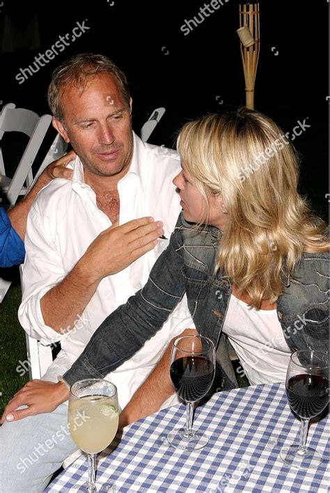 Kevin Costner New Fiancee Christine Baumgartner Editorial Stock Photo ...