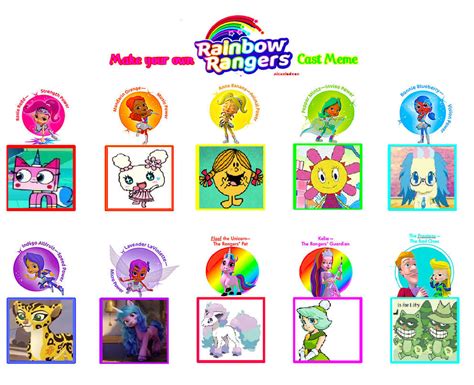 My Rainbow Rangers Cast by suckaysuAmigos200 on DeviantArt