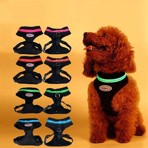 Aliexpress.com : Buy Led glowing Dog puppy Harness Soft mesh ...