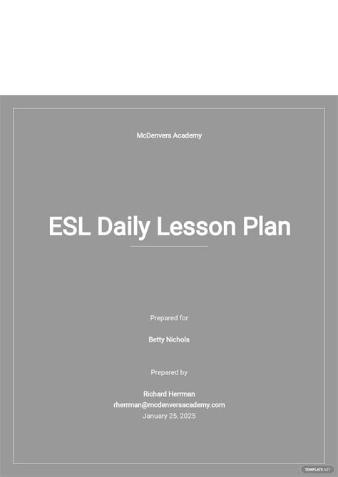 Esl Lesson Plan Template - prntbl.concejomunicipaldechinu.gov.co