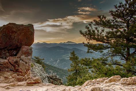 Sunset on Flagstaff Mountain Photograph by Teresa Wilson - Fine Art America