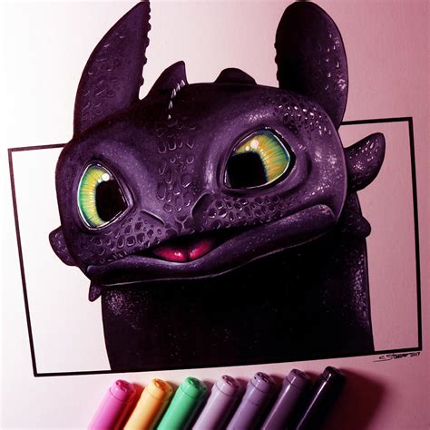 Toothless Drawing by LethalChris on DeviantArt