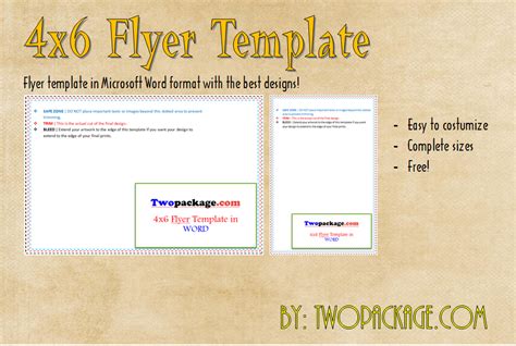 4x6 Flyer Template in Word Free Download (2021 Editable Design)