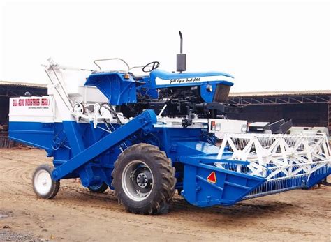 Vikas Wheat Blue Tractor Mounted Combine Harvester, For Harvesting, 5 ...