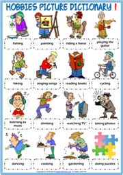 Hobbies ESL Vocabulary Worksheets