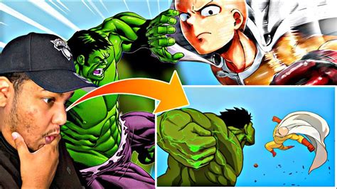 HULK Vs. SAITAMA Animation (Full Version) -Taming The Beast REACTION - YouTube