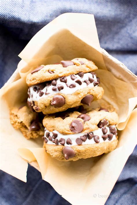 Vegan Ice Cream Sandwiches (Gluten Free) - Beaming Baker