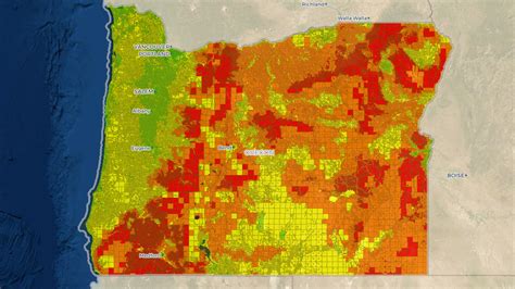 New map details Oregon wildfire risk