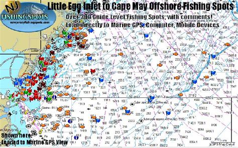 little-egg-inlet-nj-offshore-fishing-map - New Jersey GPS Fishing Spots