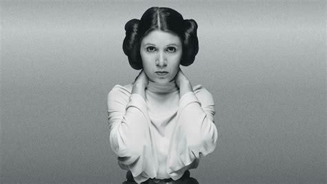 women, Leia Organa, Carrie Fisher, Hair Bun, Monochrome Wallpapers HD ...