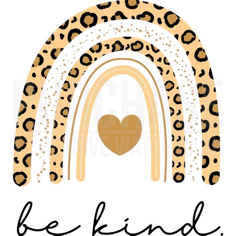 Be Kind Rainbow PNG Instant Download