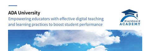 ADA University - Empowering Educators with Effective Digital Teaching and Learning Practices to ...