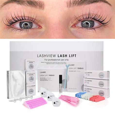 LASHVIEW Lash Lift Kit,Lash Lift,Professional Eyelash Perm Kit,Liquid Set,Semi-Permanent,Curling ...