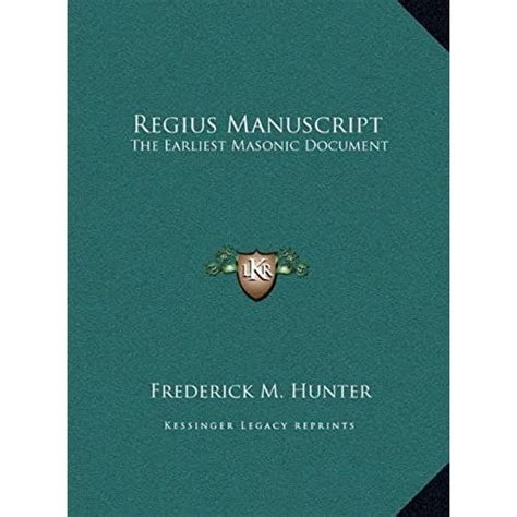 Regius Manuscript: The Earliest Masonic Document | Rakuten