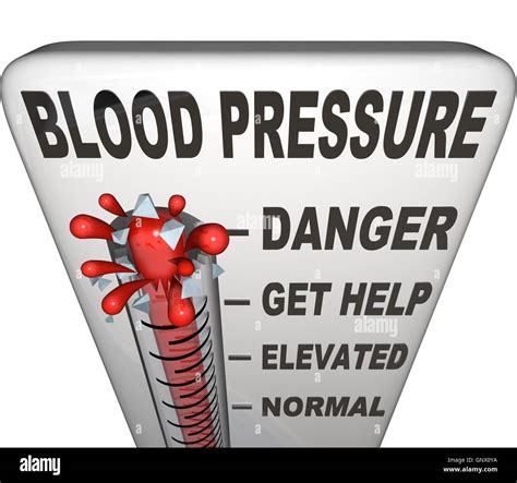 Hypertension Blood Pressure Elevated Dangerous Level Stock Photo - Alamy