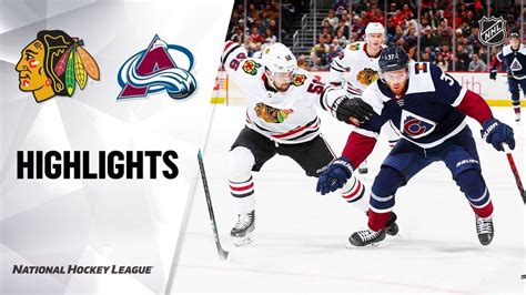 NHL Highlights | Blackhawks @ Avalanche 11/30/19 - YouTube | Nhl ...