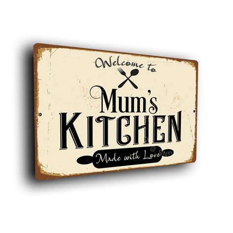 Mum's Kitchen Sign | Gift for Mum | Kitchen Signs | Kitchen Decor