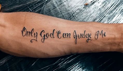 Only God Can Judge Me Tattoo