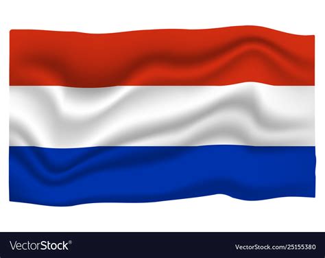 Netherlands flag icon national flag banner cartoon