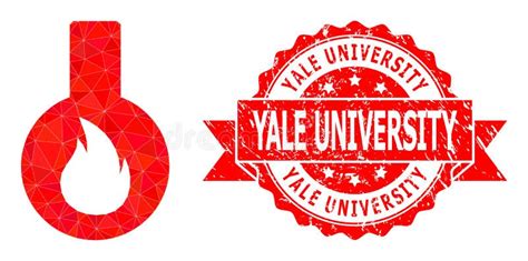 Rubber Yale University Seal and Flammable Flask Low-Poly Mocaic Icon ...