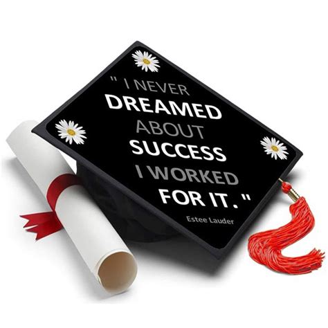 Dreamed About Success Graduation Cap Decorated Grad Caps - Decorating Kits - CG12F8RGY9R,Event ...