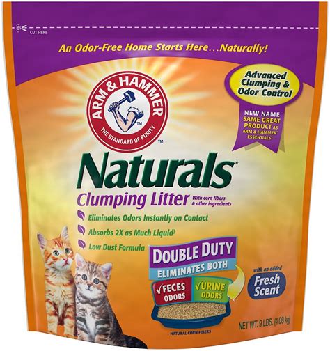 Arm & Hammer Litter Naturals Clumping Cat Litter, 9-lb bag - Chewy.com