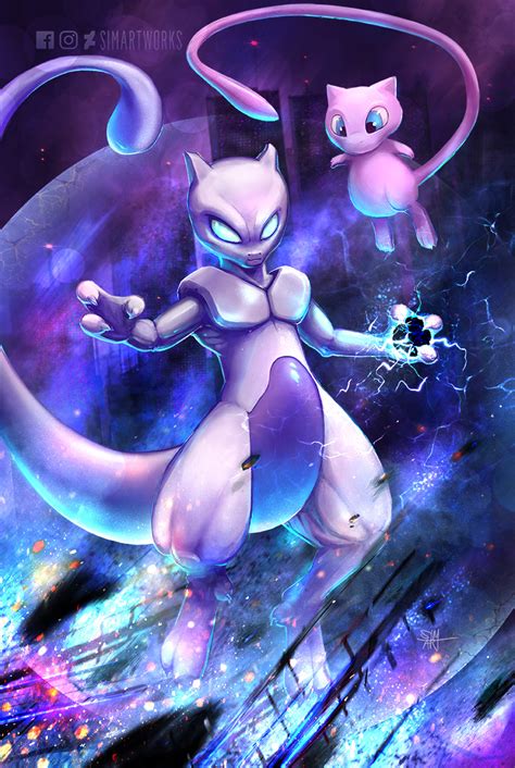 Mewtwo psychic attack by SimArtWorks on DeviantArt