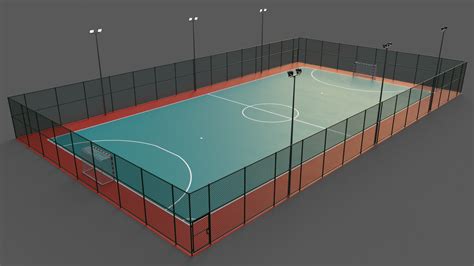 Modular Outdoor Soccer and Football Court - 3D Model by PBR Cool