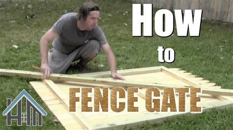 How to build a fence gate, install a gate, privacy fence. Easy! Home ...