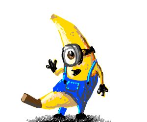 Minion eating a minion banana - Drawception