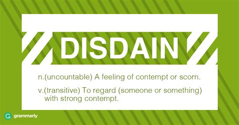 Disdain: Definition and Examples | Grammarly