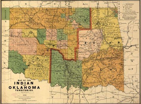 26 Vintage Oklahoma and Indian Nation Maps ideas | indian nation ...