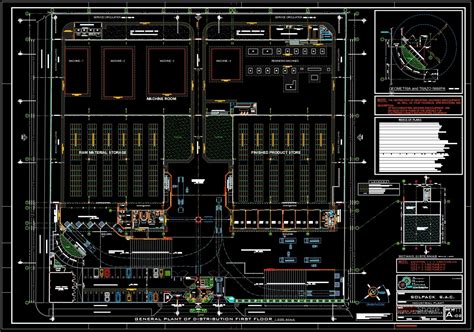 5.Industrial Plant Project Layout Plan and Details CAD