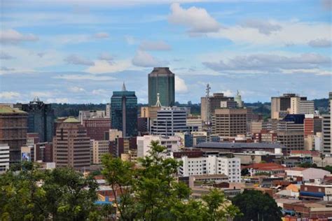 50+ City Skyline And Tall Buildings In Harare Zimbabwe Stock Photos ...