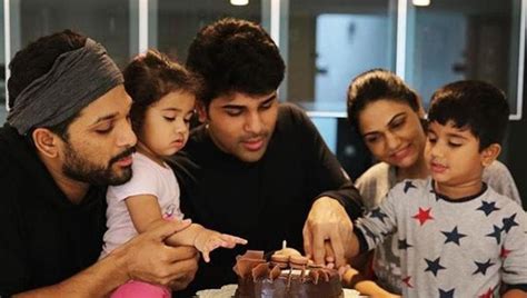 Allu Arjun celebrates ‘first baby’ Allu Sirish’s birthday, shares cute family pic | regional ...