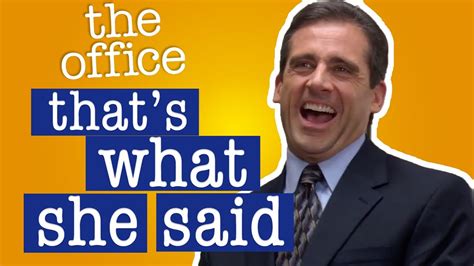 we ship worldwide The Office That's What She Said Pin Micheal Scott ...